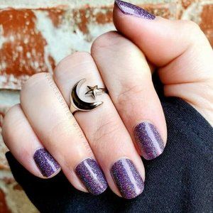 Night Terror Color Street Purple Glitter!
